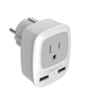 US to Europe Power Adapter